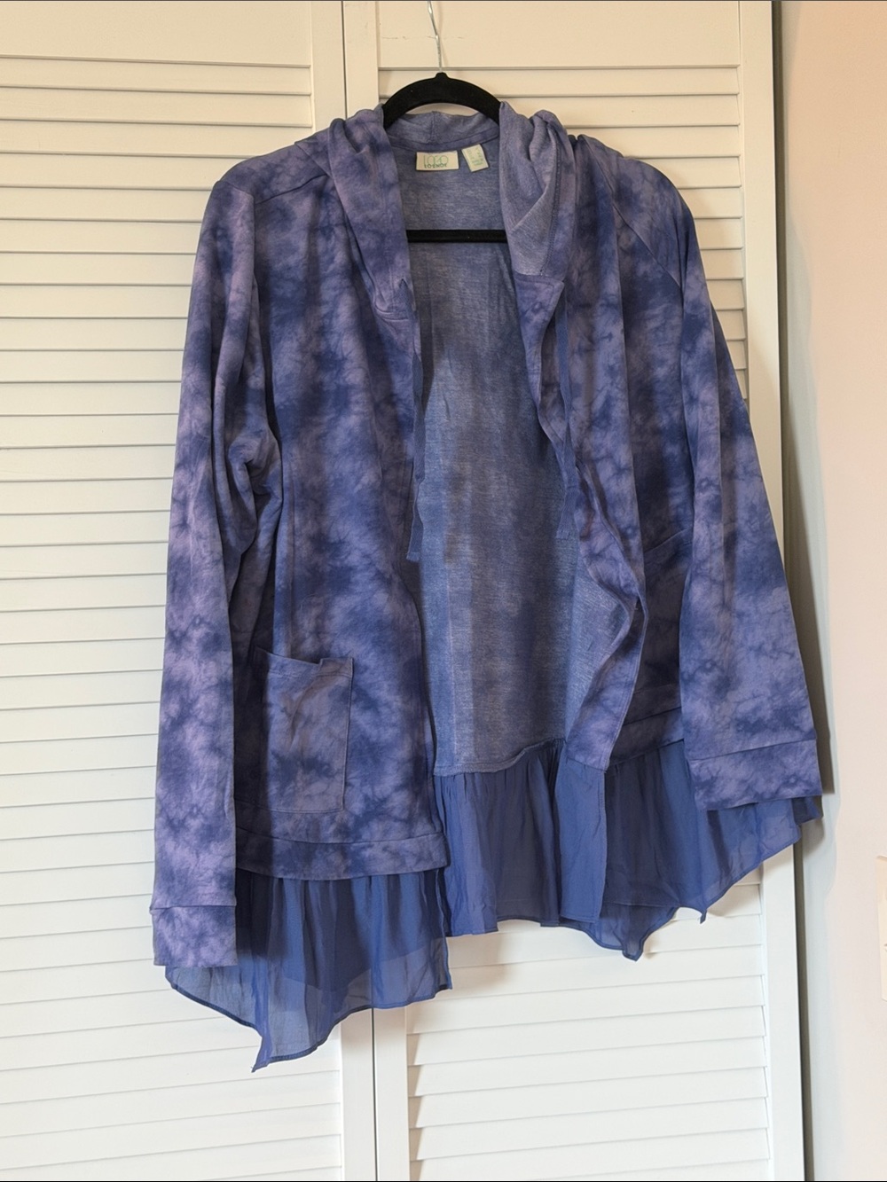 LOGO by Lori Goldstein Lavender Knit Lounge Top